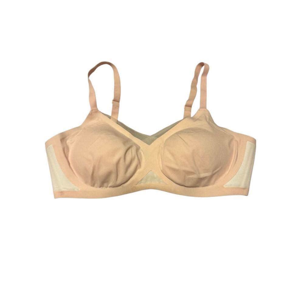 Honeylove size large 38 B /C bra pink Mesh bra - EUC